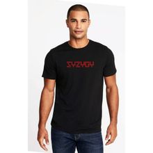 Qivi The Oa Syzygy Baskılı Siyah Erkek Örme T-shirt