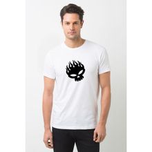Qivi The Offspring Yellow Baskılı Beyaz Erkek Örme T-shirt