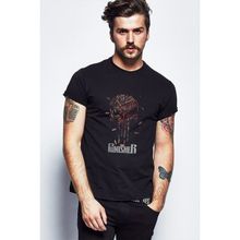 Qivi The Punisher Mermi Bullet Kurşun Baskılı Siyah Erkek Örme T-shirt