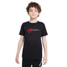 Qivi Thundercats Font Baskılı Unisex Çocuk Siyah T-shirt