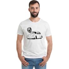 Qivi Tosba Skull Baskılı Beyaz Erkek Örme T-shirt