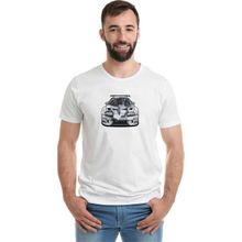 Qivi Toyota Supra Baskılı Beyaz Erkek Örme T-shirt