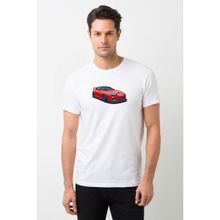 Qivi Toyota Supra Kırmızı Baskılı Beyaz Erkek Örme T-shirt