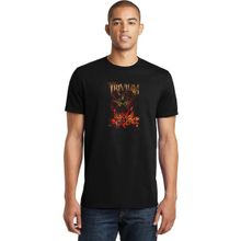 Qivi Trivium Baskılı Siyah Erkek Örme T-shirt