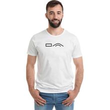 Qivi Türk Boyları Karaevli Baskılı Beyaz Erkek Örme T-shirt