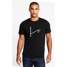 Qivi Türk Boyları Kınık Boyu Baskılı Siyah Erkek Örme T-shirt