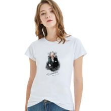 Qivi Ulu Önder Mustafa Kemal Atatürk Baskılı Beyaz Örme Kadın T-shirt