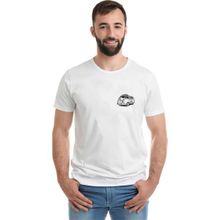 Qivi Van Klasik Volkswagen Transporter Şablon Van Baskılı Beyaz Erkek Örme T-shirt