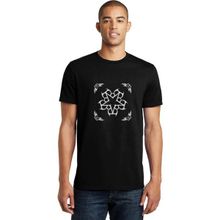 Qivi Veil Brides Group Logo Baskılı Siyah Erkek Örme T-shirt