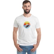 Qivi Volkswagen Van Volkswagen Tip 2 Volkswagen Baskılı Beyaz Erkek Örme T-shirt