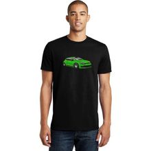 Qivi Vw Scirocco Baskılı Siyah Erkek Örme T-shirt