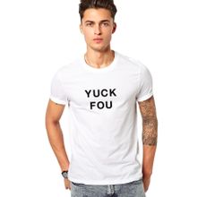 Qivi Yuck Fou Baskılı Siyah Erkek Örme T-shirt