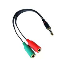 Qport Q-A15 Audio + Mic to 3.5 mm 15 cm Kulaklık Çevirici