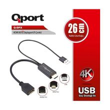 Qport Q-DPX HDMI to Displayport Çevirici