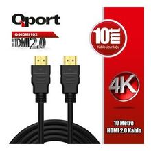Qport Q-HDMI102 10 mt 2.0 HDMI Kablo