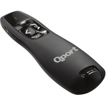 Qport Q-SUN400 Siyah Kırmızı 2.4 GHz Lazerli Sunum Kumandası