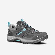 Quechua MH100 Gri Mavi Kadın Su Geçirmez Outdoor Ayakkabı