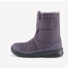 Quechua SH100 Mor Gri Su Geçirmez Çocuk Outdoor Kar Botu
