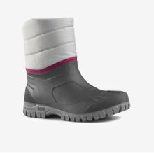 Quechua SH100 Su Geçirmez Gri Mid Kadın Outdoor Kar Botu