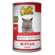 Quik 415 GR Biftekli Konserve Kedi Maması