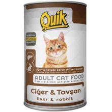 Quik JPM017086 Ciğerli Ve Tavşan Etli 415 Gr Konserve Kedi Maması