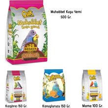 Quik Kuşlar İçin Yem Kondisyon Konuşturucu Yem ve Mama Seti