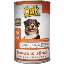 Quik Tavuk ve Hindili Yetişkin Konserve 415 gr Köpek Maması