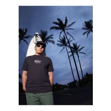 Quiksilver AQYZT09545-10010 Chrome Logo SS STN Siyah Erkek T-shirt