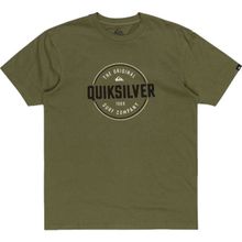 Quiksilver Circle Up Yeşil Erkek T-shirt