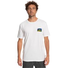 Quiksilver EQYZT07229 COLOURFLOW M TEES Bisiklet Yaka Beyaz Erkek T-shirt