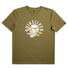 Quiksilver EQYZT07278-GPH0 Qsrockinskull M Erkek Çok Renkli Günlük Stil T-Shirt