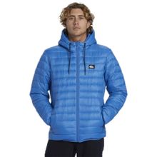 Quiksilver Erkek Pullu Kapüşonlu Ceket, Mavi, L