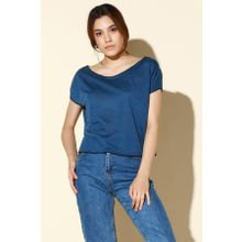 Quincey BD2202 Indigo Kadın Bluz