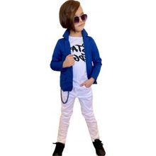 Quzucuk Kids Erkek Çocuk Mavi Ceketli Pantolon Takım