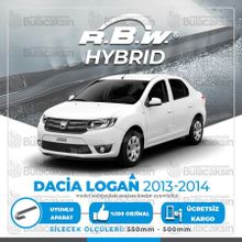 R.B.W Dacia Logan Ön 2013-2014 Hibrit Silecek Takımı