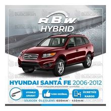 R.B.W Hyundai Santa Fe Ön 2006-2012 Hibrit Silecek Takımı