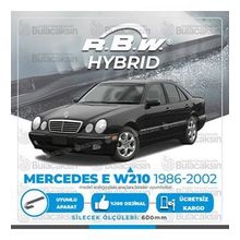 R.B.W Mercedes E W210 Ön 1996-2002 Hibrit Silecek Takımı