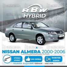 R.B.W Nissan Almera Ön 2000-2006 Hibrit Silecek Takımı