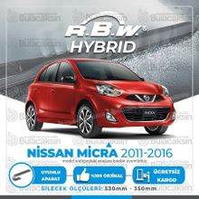 R.B.W Nissan Micra Ön 2011-2016 Hibrit Silecek Takımı