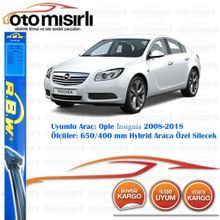 R.B.W Opel Insignia 2008-2018 Ön Hybrid Silecek Takımı