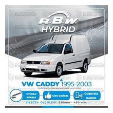 R.B.W Volkswagen Caddy Hibrit 1995-2003 Ön Silecek Takımı