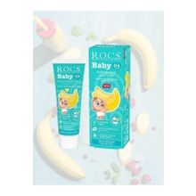 R.O.C.S. Baby 0-3 Yaş Muz Püresi Tadında 45 gr Bebek Diş Macunu