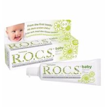 R.O.C.S. Baby 45 gr 0-3 Yaş Papatya Özlü Florürsüz Diş Macunu