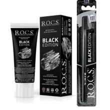 R.O.C.S. Black Edıtıon Kömür Beyazlatıcı Diş Macunu Ve Diş Fırçası