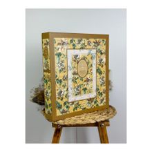 Rabsev 10x15 cm 500 Fotoğraf Kapasiteli Kutulu Çiçek Desenli Lüks Ofset Fotoğraf Albümü