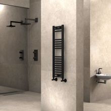Radiva Haiti 300x1000 mm Düz Mat Siyah Havlupan