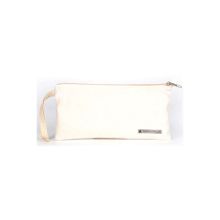 Rakerplus 21x10 cm Krem Fermuarlı Gabardin Kumaş Kalemlik