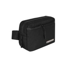 Rakerplus 21x15x5 cm Siyah Minimal Unisex Bel ve Göğüs Çantası
