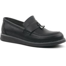 Rakerplus Siyah Mat Loafer Klasik Çocuk Ayakkabısı