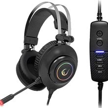 Rampage Rm-K1 Pulsar USB 7.1 Surround+Titreşim RGB Işık Efektli Mikrofonlu Siyah Oyuncu Kulaklığı